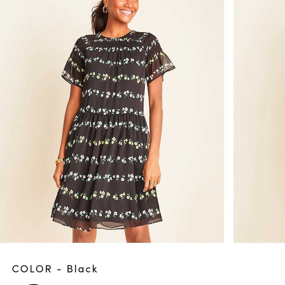 Ann Taylor Black and White Mini Dress